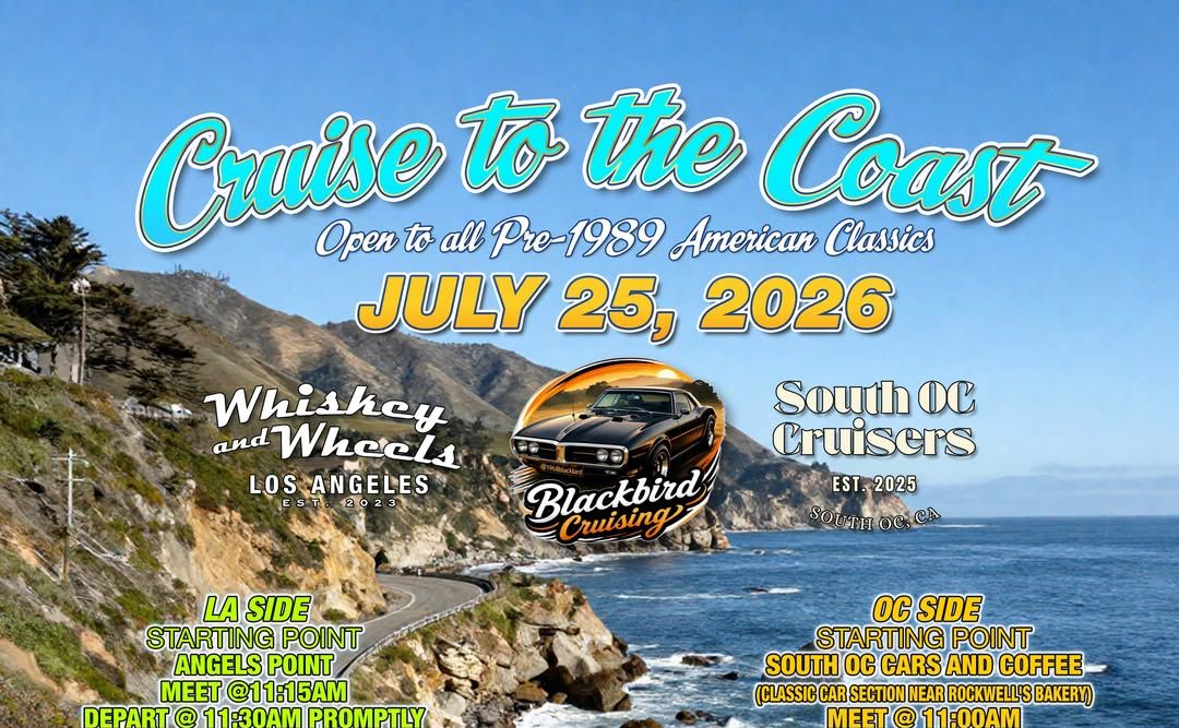 Car Cruise to the Coast partial flyer July 2026